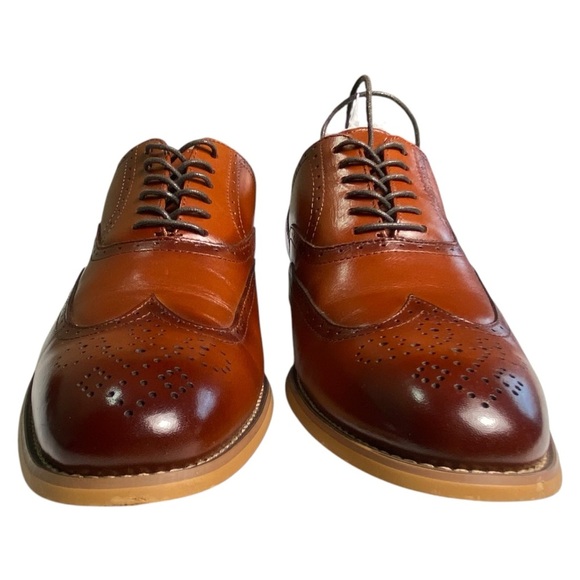 Stacey Adams Classic Brown Leather Oxford Brogues, 8.5 - Picture 8 of 13